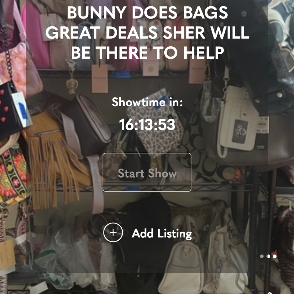 BUNNY SELLS BAGS. I WILL BE THERE TO HELP HER